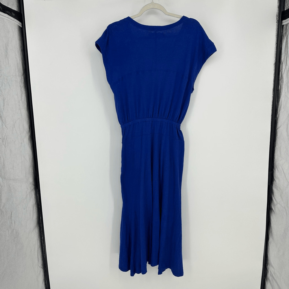 Free People Beach Midi Dress Size S Cotton Hemp Pockets Vacation Casual - Picture 12 of 13